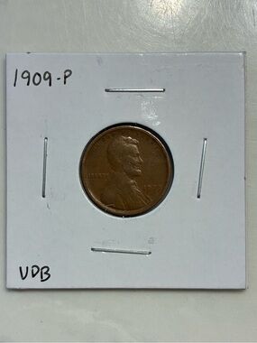 1909-P V.D.B Lincoln Wheat Cent (First Year of Production)